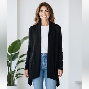 APT 9 Black Knit Oversized Cardigan Cape Coverup R $48